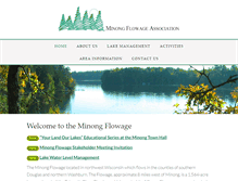 Tablet Screenshot of minongflowage.org